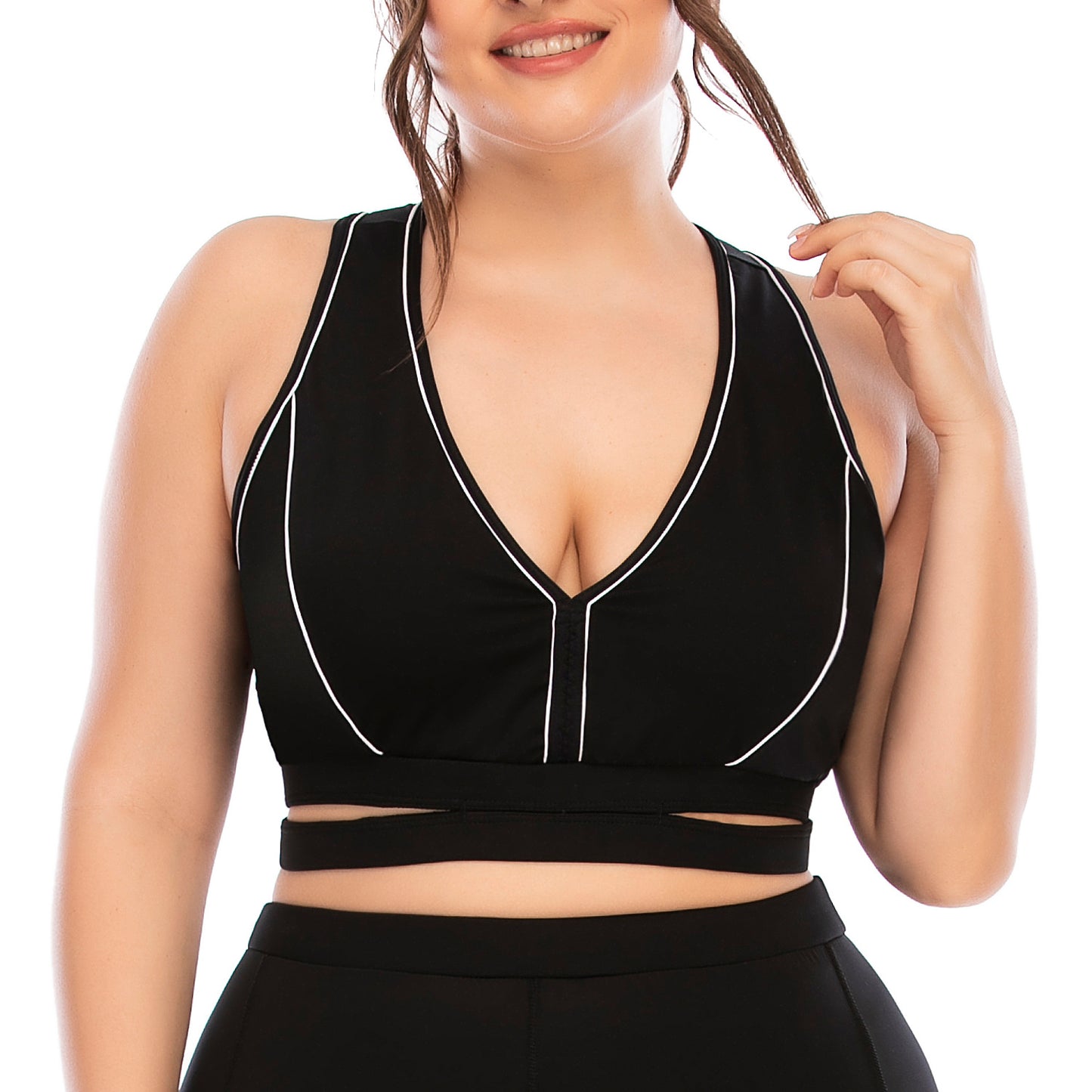 PLUS SIZE FITNESS LEGGINGS/BRA
