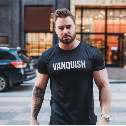 short-sleeved workout T shirt
