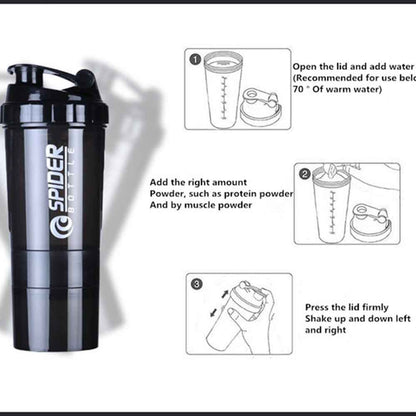 Three-layer combination shaker