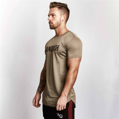 short-sleeved workout T shirt
