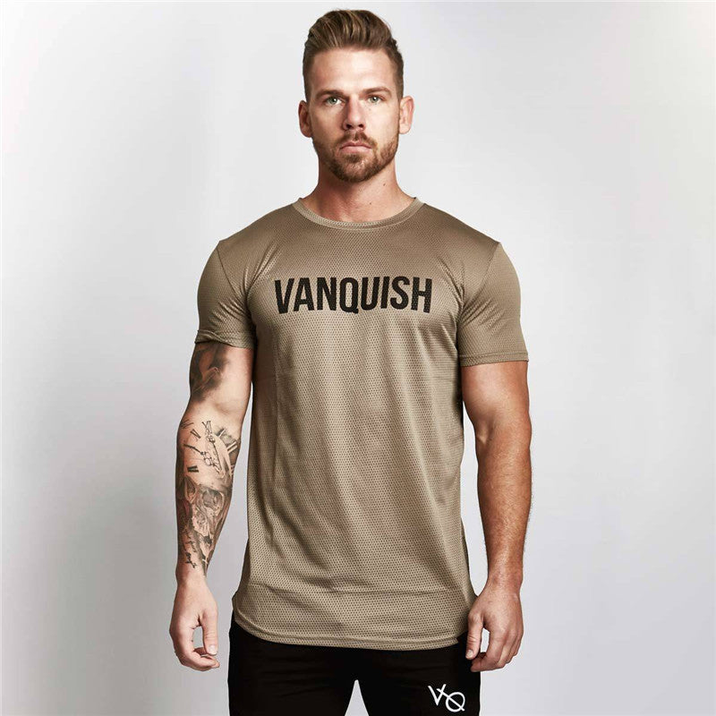 short-sleeved workout T shirt