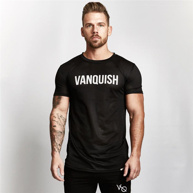 short-sleeved workout T shirt