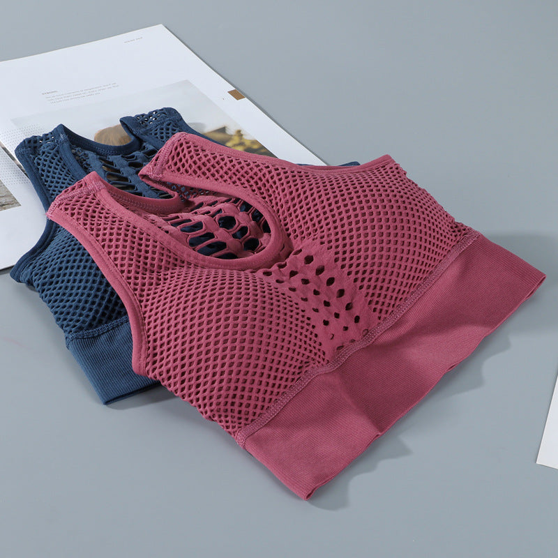 Breathable Mesh Sports Top