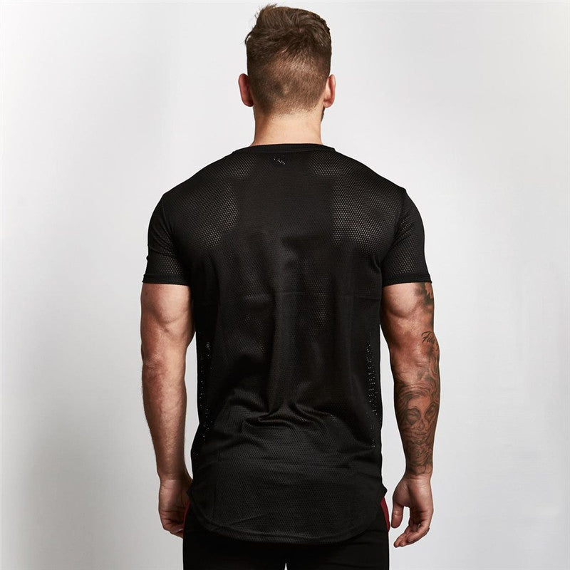 short-sleeved workout T shirt