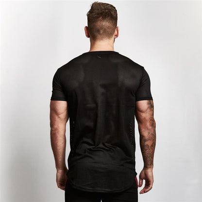 short-sleeved workout T shirt